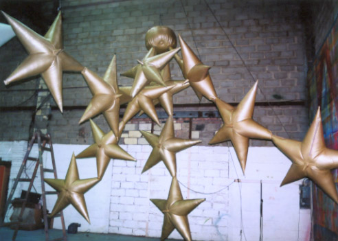 Gold Star Chandelier